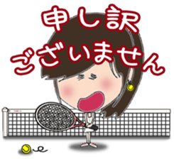 I love tennis, girl sticker #7596875