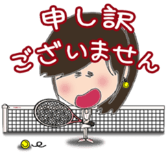 I love tennis, girl sticker #7596875