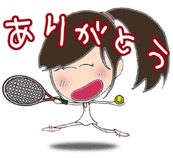 I love tennis, girl sticker #7596878