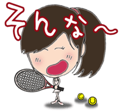 I love tennis, girl sticker #7596882