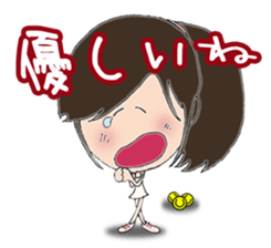 I love tennis, girl sticker #7596884