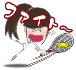 I love tennis, girl sticker #7596891