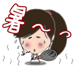 I love tennis, girl sticker #7596898