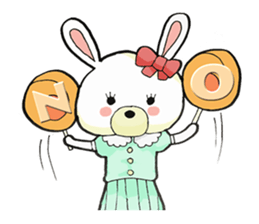 Usappi of poor tolker rabbit sticker #7597261