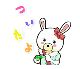 Usappi of poor tolker rabbit sticker #7597273