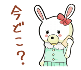 Usappi of poor tolker rabbit sticker #7597274