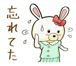 Usappi of poor tolker rabbit sticker #7597277