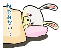 Usappi of poor tolker rabbit sticker #7597279