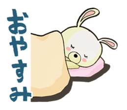 Usappi of poor tolker rabbit sticker #7597280