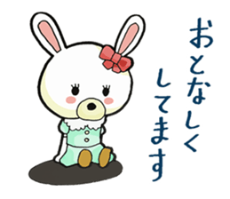 Usappi of poor tolker rabbit sticker #7597282