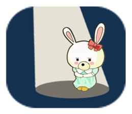Usappi of poor tolker rabbit sticker #7597287