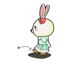 Usappi of poor tolker rabbit sticker #7597288