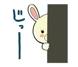 Usappi of poor tolker rabbit sticker #7597289