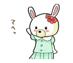 Usappi of poor tolker rabbit sticker #7597292