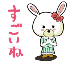 Usappi of poor tolker rabbit sticker #7597293