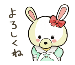Usappi of poor tolker rabbit sticker #7597299