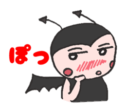 Frequently used words.Angel and devil. sticker #7598294