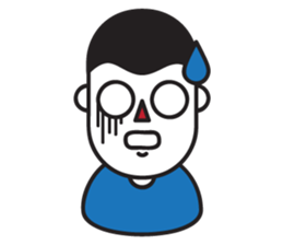 Mr.Blue emotion sticker #7598670