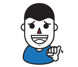 Mr.Blue emotion sticker #7598675