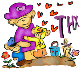 Rossy the lovely bears I sticker #7599004