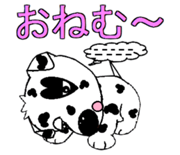 I Love  Dalmatian sticker #7599274