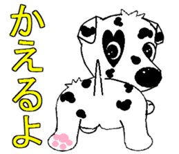 I Love  Dalmatian sticker #7599279