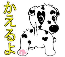 I Love  Dalmatian sticker #7599279