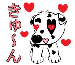 I Love  Dalmatian sticker #7599281