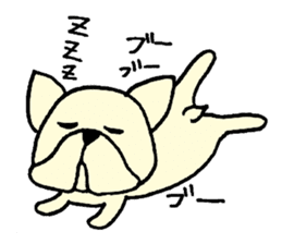 He is frenchbulldog,in Gifu Prefecture sticker #7599620