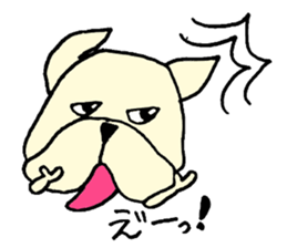 He is frenchbulldog,in Gifu Prefecture sticker #7599624