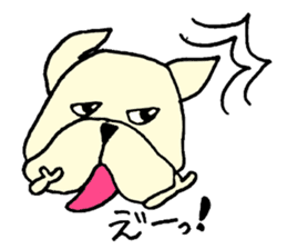 He is frenchbulldog,in Gifu Prefecture sticker #7599624