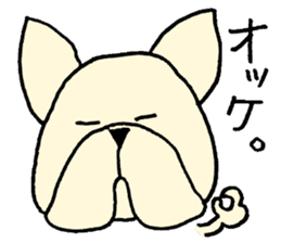 He is frenchbulldog,in Gifu Prefecture sticker #7599635