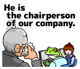 Misfortune of Mr. Amano(English version) sticker #7599716