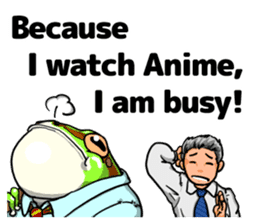 Misfortune of Mr. Amano(English version) sticker #7599721