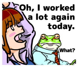 Misfortune of Mr. Amano(English version) sticker #7599724