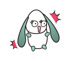 Fat Ear Rabbit sticker #7599852
