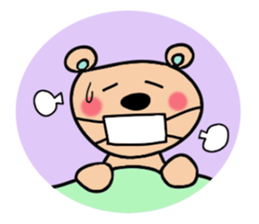 Gentle bear! sticker #7600077