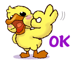 Duck "HO-LI-KI-YA" (Chinese) sticker #7600355