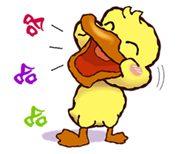 Duck "HO-LI-KI-YA" (Chinese) sticker #7600358