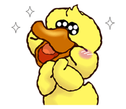 Duck "HO-LI-KI-YA" (Chinese) sticker #7600375