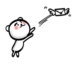 Easy to use Taiwanese. Eyebrow's Bear. sticker #7600492