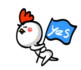 Easy to use Taiwanese & Jp Chicken 0-2 sticker #7601890