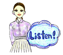 The Candy colors girls sticker #7601982