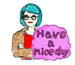 The Candy colors girls sticker #7601983