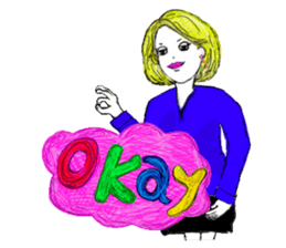 The Candy colors girls sticker #7601986