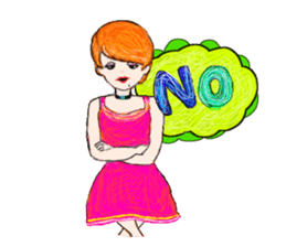 The Candy colors girls sticker #7601987