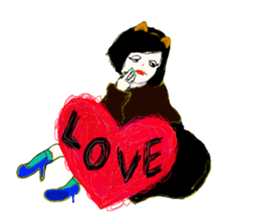 The Candy colors girls sticker #7601989