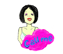 The Candy colors girls sticker #7601991