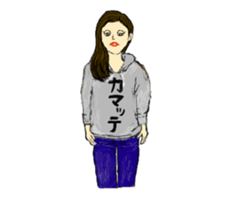 The Candy colors girls sticker #7601999