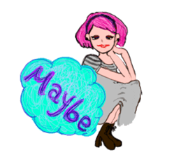 The Candy colors girls sticker #7602001